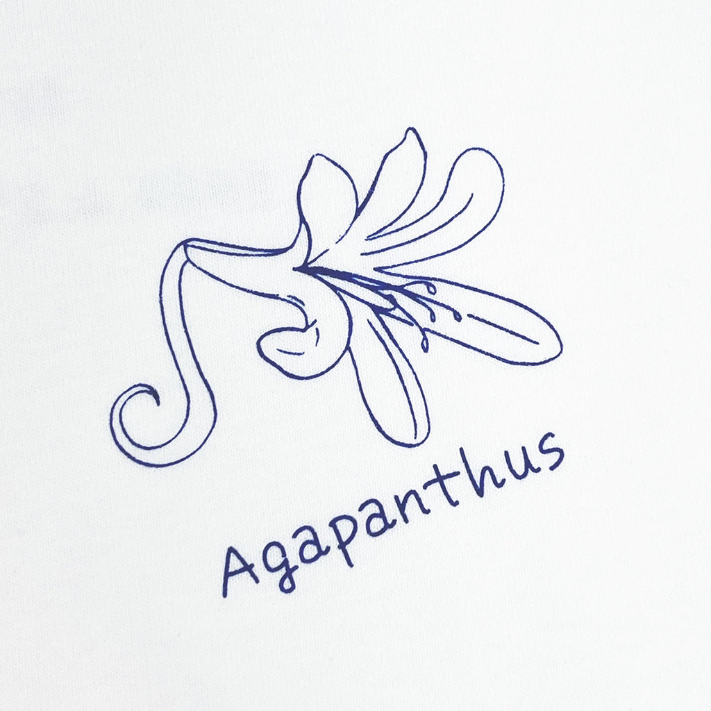 『ユイカ』1st LIVE Agapanthus Tシャツ ホワイト XL Agapanthus」ビッグシルエットTシャツ ホワイト – 『ユイカ』ONLINE STORE