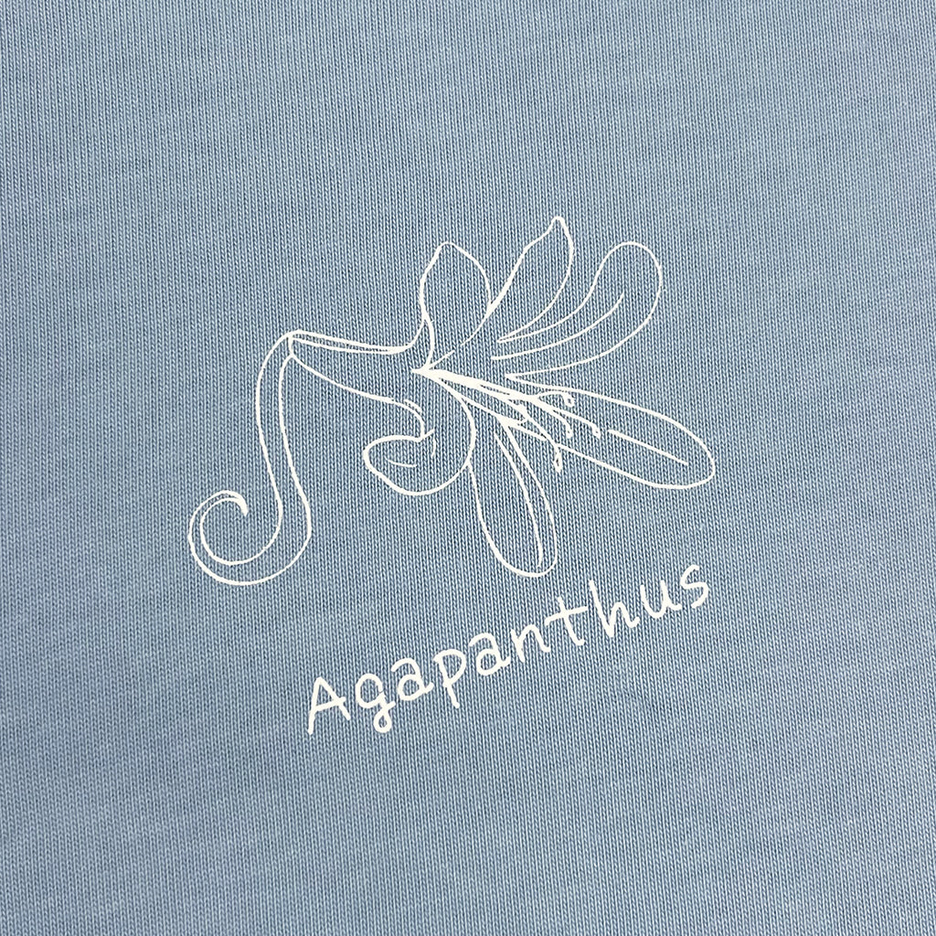 Agapanthus」ビッグシルエットTシャツ アシッドブルー – 『ユイカ
