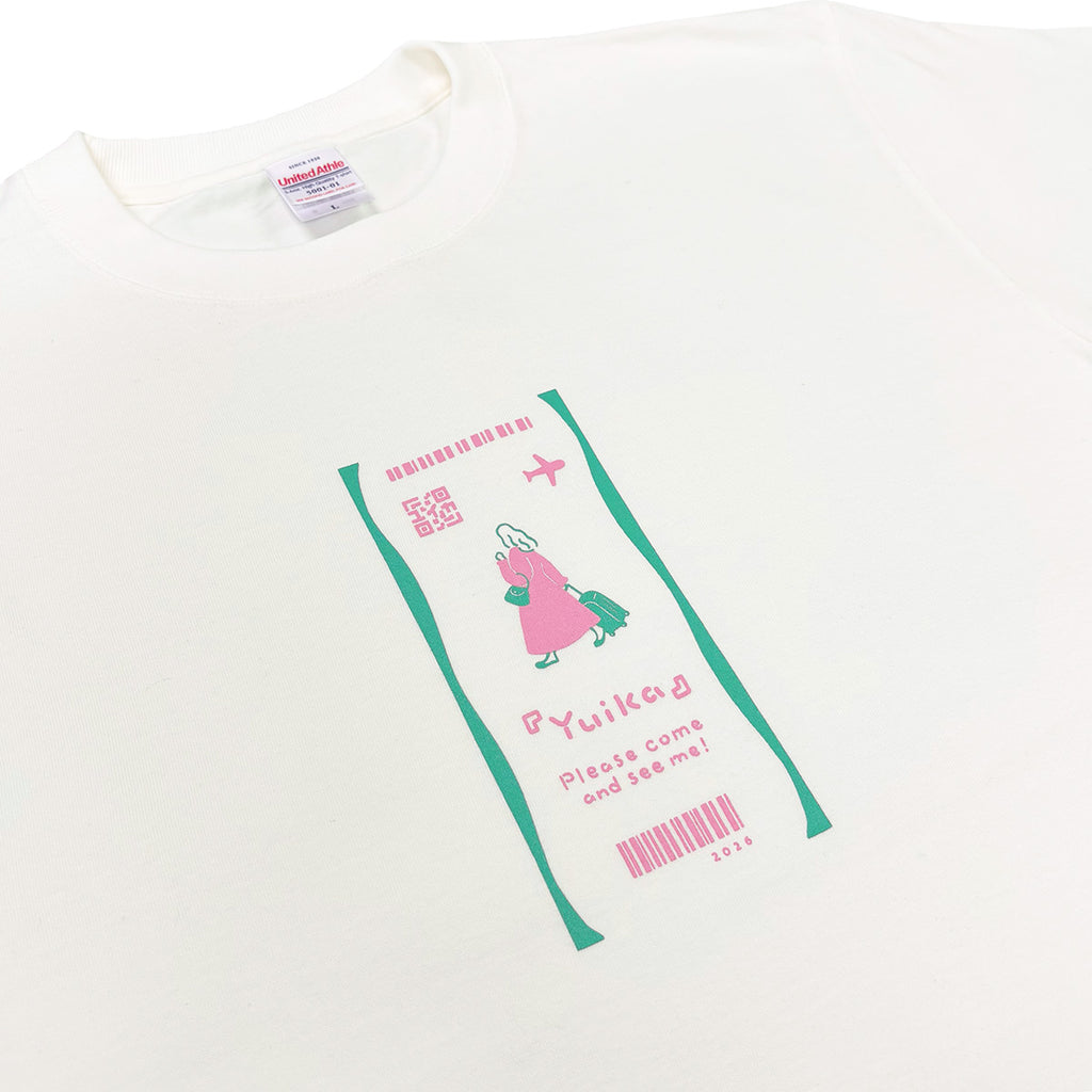 『ユイカ』 グッズ ロングTシャツ 2点 ホワイト ライトパープル 新品 ユイカ』と旅するTシャツ バニラホワイト – 『ユイカ』ONLINE STORE