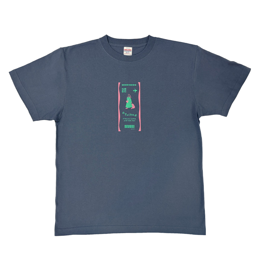 『ユイカ』と旅するTシャツ　ヘイジーネイビー