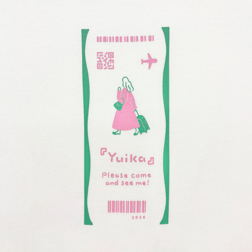 『ユイカ』と旅するTシャツ　バニラホワイト