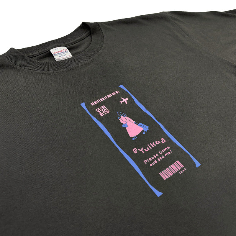"Traveling T-shirt with Yuika Vol. 2" - Hazy Black