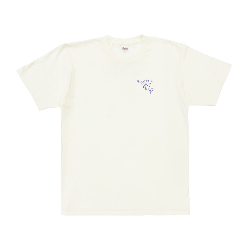 「時計草#2」Tシャツ　アイボリー