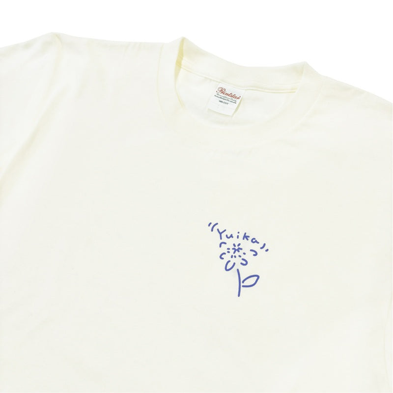 「時計草#2」Tシャツ　アイボリー