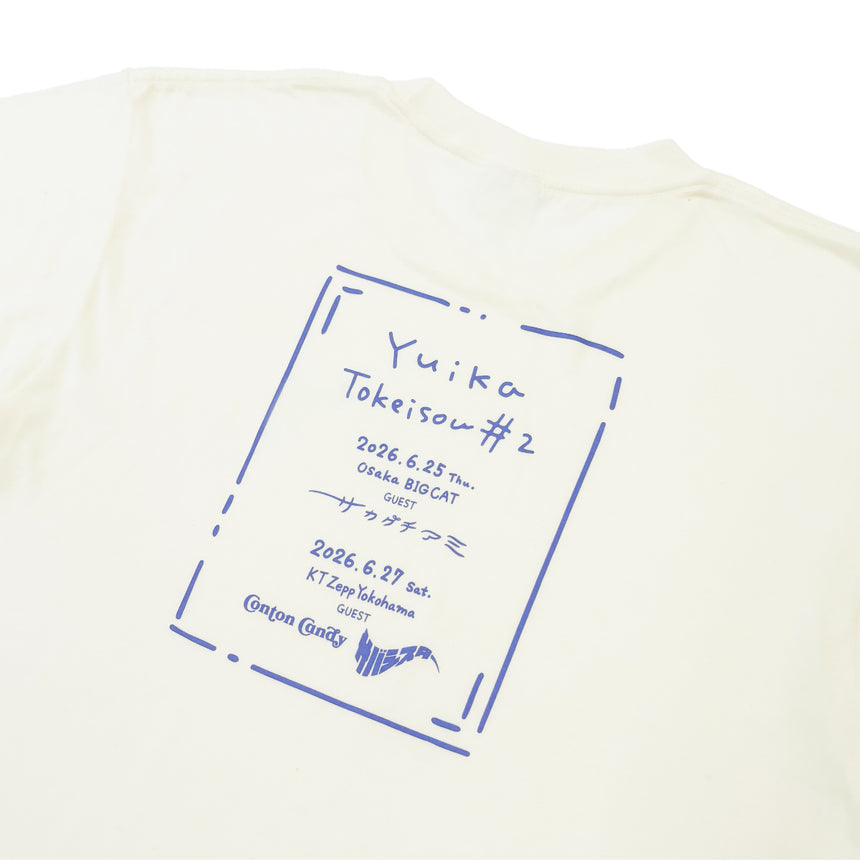 「時計草#2」Tシャツ　アイボリー