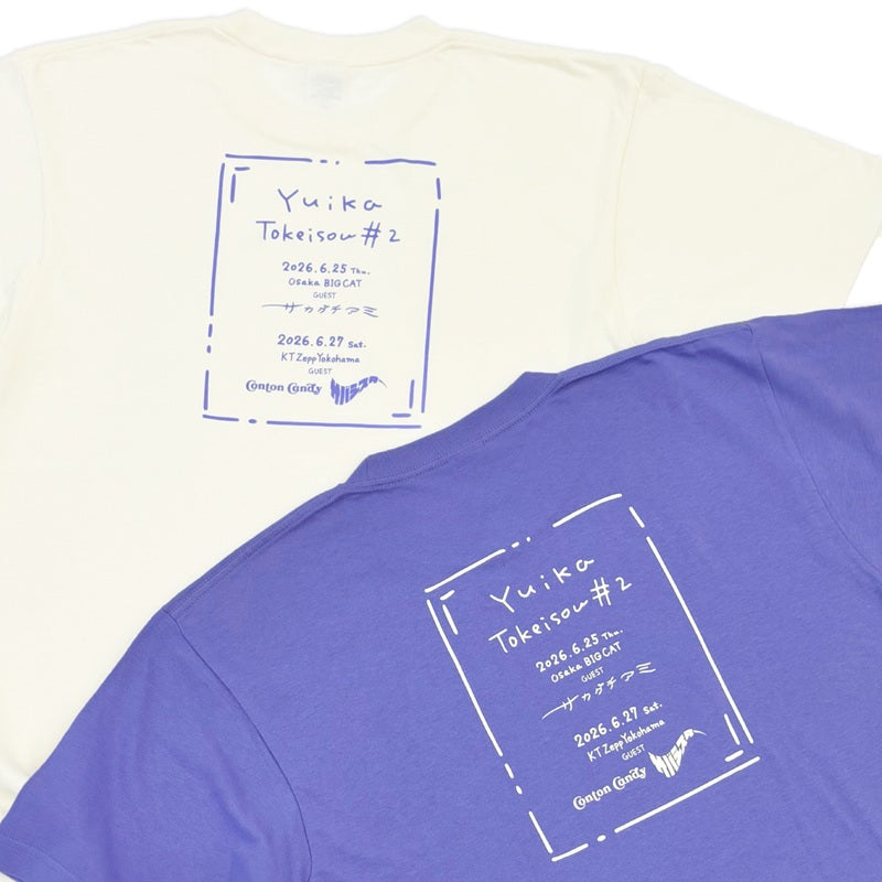 「時計草#2」Tシャツ　アイボリー
