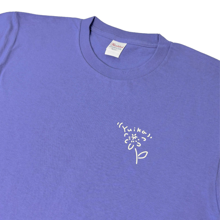 「時計草#2」Tシャツ　ダスティパープル