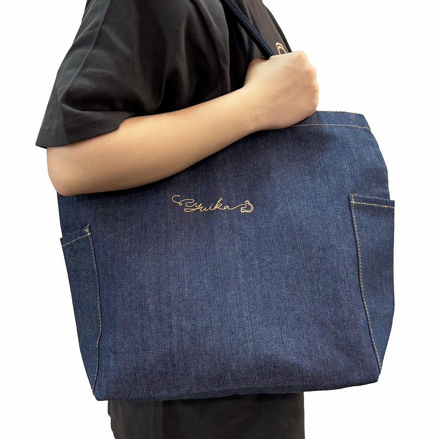 denim tote bag