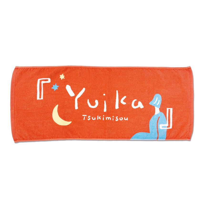 "Tsukimisou" Face Towel Orange