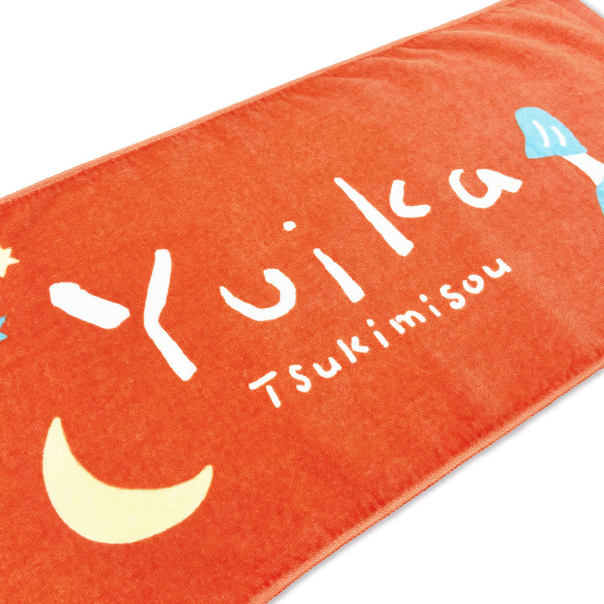 "Tsukimisou" Face Towel Orange
