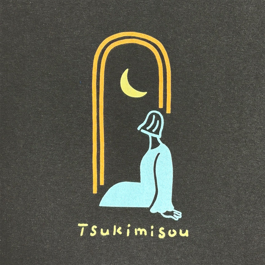 "Tsukimisou" T-shirt Black