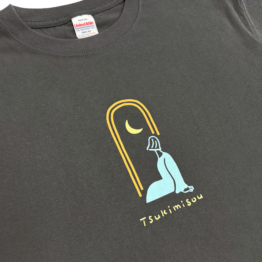 "Tsukimisou" T-shirt Black