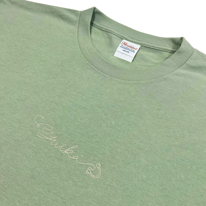 ロゴTシャツ　セージグリーン