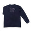 "Sweet alyssum" long T-shirt, navy